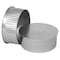 Imperial Mfg Imperial 6 in. D Galvanized Steel Crimped Pipe End Cap GV0735 - alternate 1